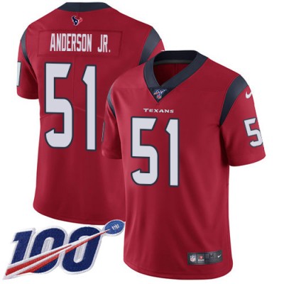 Nike Houston Texans #51 Will Anderson Jr. Red Alternate Men's Stitched NFL 100th Season Vapor Untouchable Limited Jersey Men's